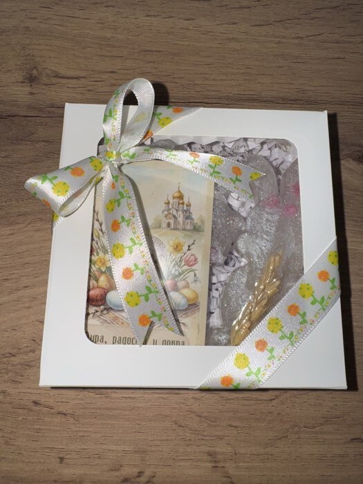 Фотография покупателя товара Коробка складная, белая, с окном, 26×15×4 см - Фото 8