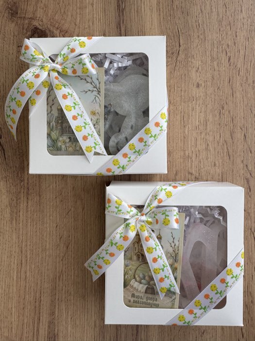 Фотография покупателя товара Коробка складная, белая, с окном, 26×15×4 см - Фото 5