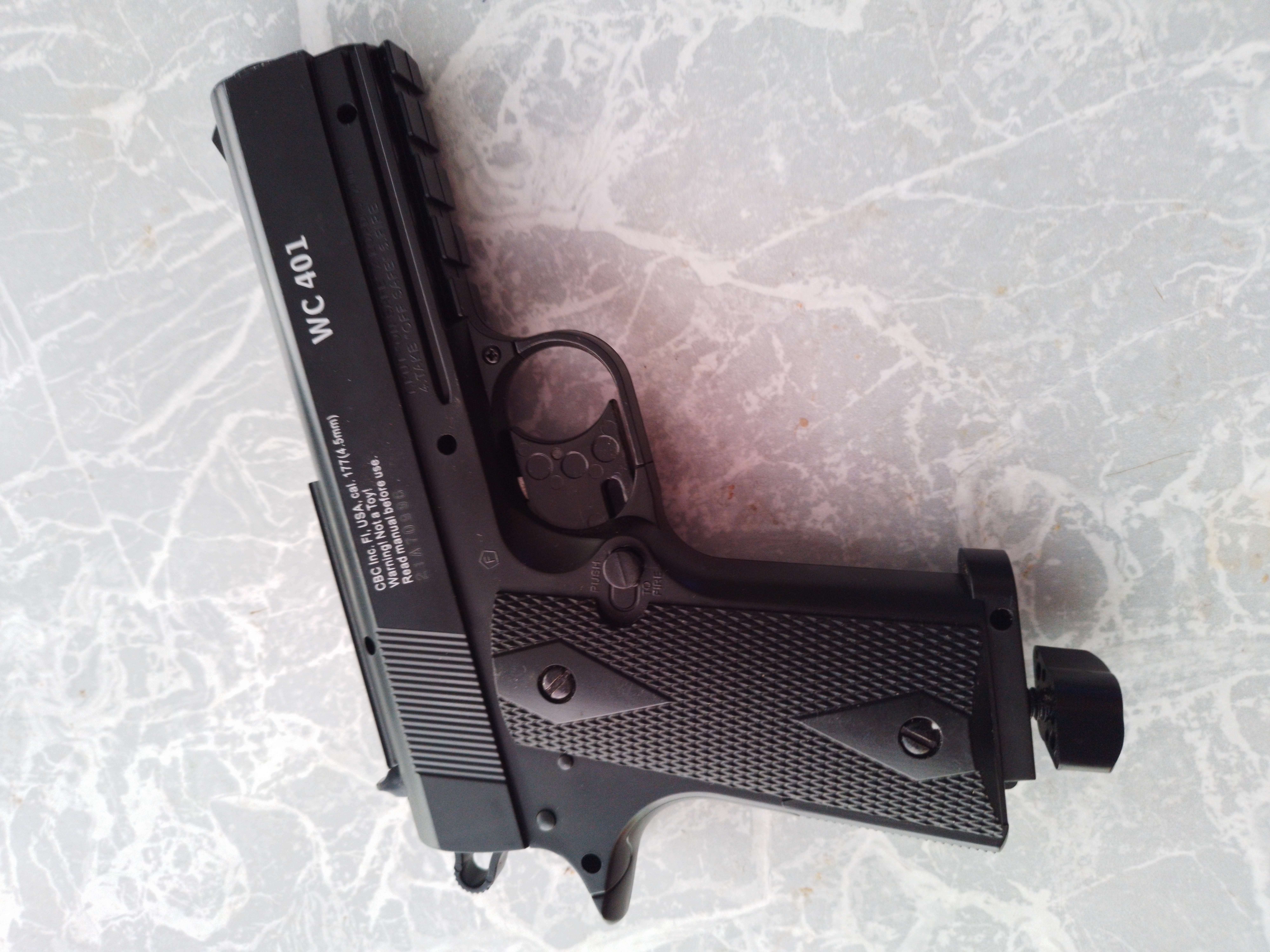 Фотография покупателя товара Пистолет пневматический "BORNER WC 401" кал. 4.5 мм, 3 Дж, корп. пластик, до 120 м/с - Фото 2