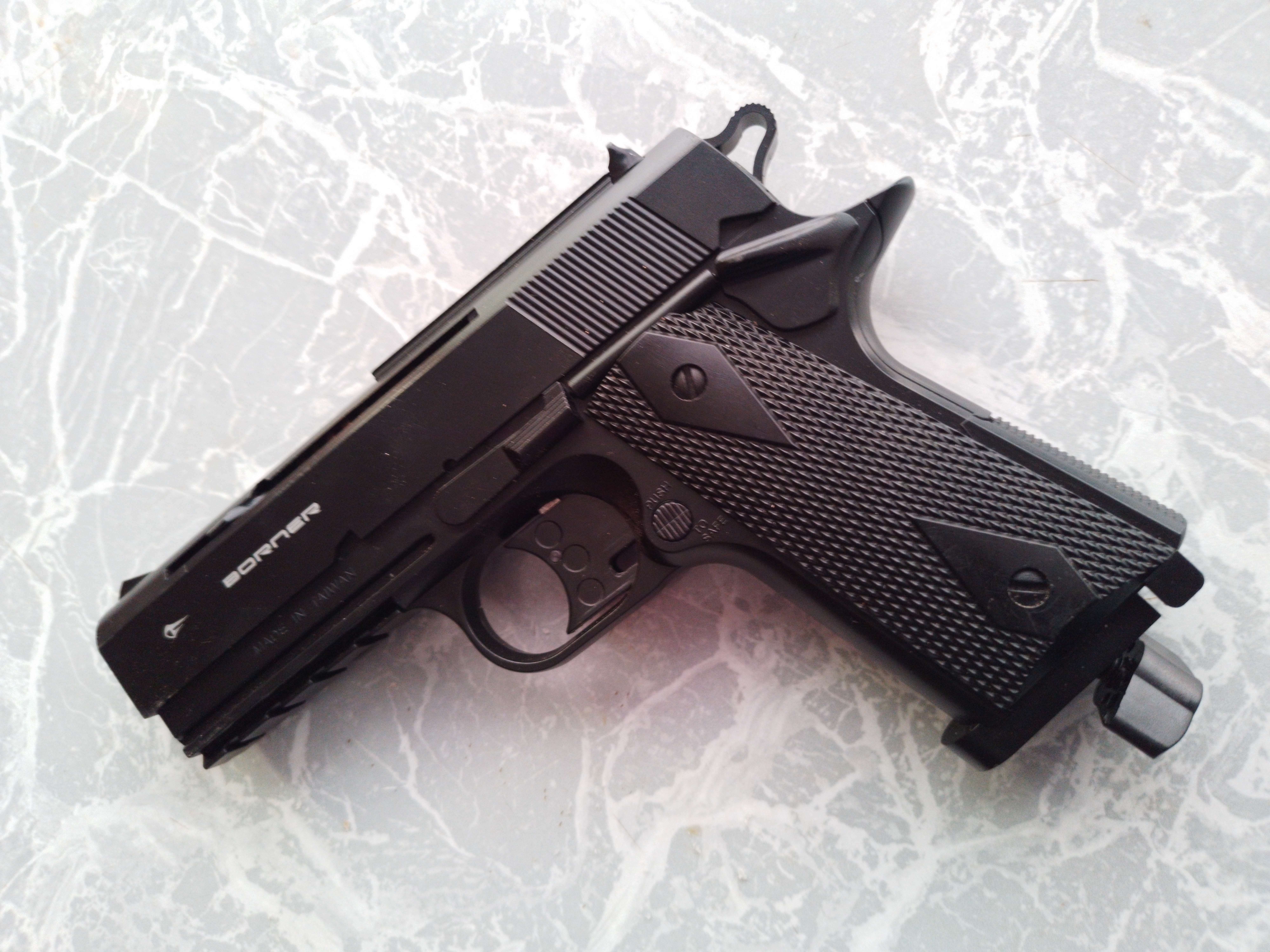 Фотография покупателя товара Пистолет пневматический "BORNER WC 401" кал. 4.5 мм, 3 Дж, корп. пластик, до 120 м/с - Фото 1