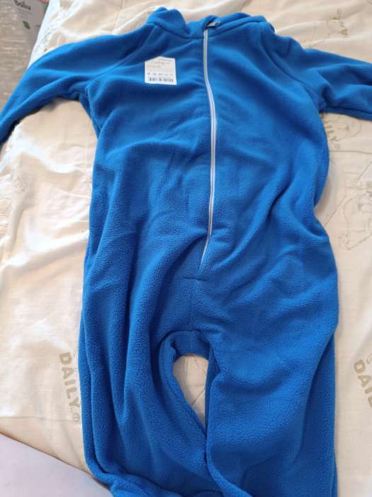 Фотография покупателя товара Комбинезон детский флисовый, рост 92-98 см, МИКС - Фото 1