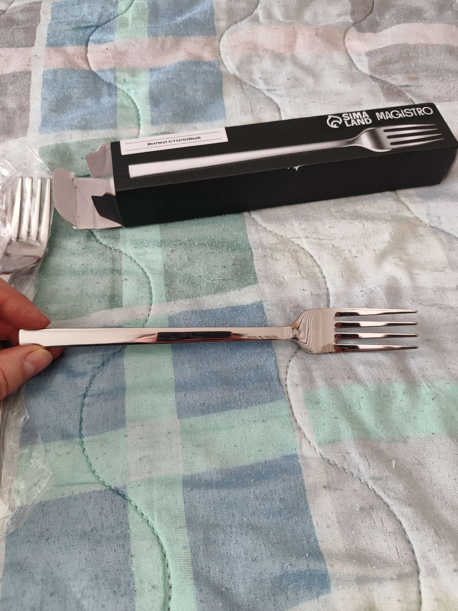 Фотография покупателя товара Вилки столовые Magistro Gamburg, h=20 см, толщина 4 мм, нержавеющая сталь, серебристая - Фото 2