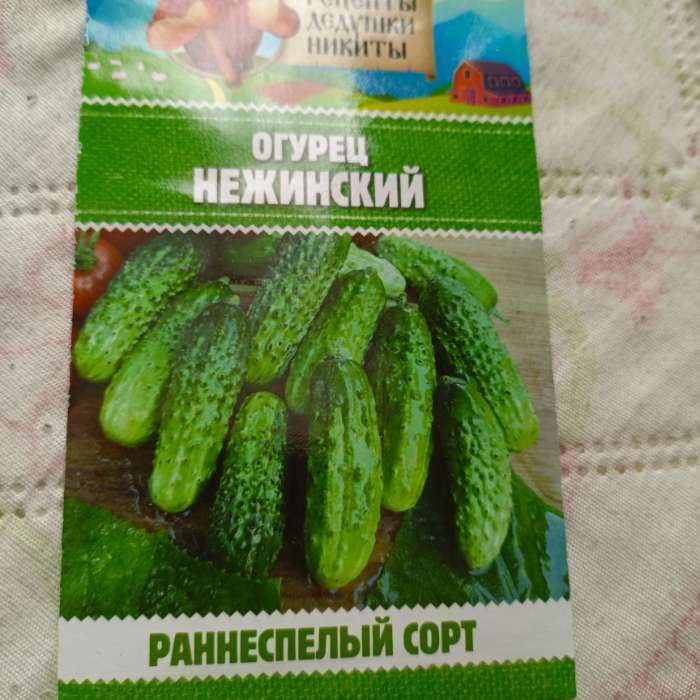 Фотография покупателя товара Семена Огурец «Нежинский», 0.5 г, «Рецепты дедушки Никиты» - Фото 1
