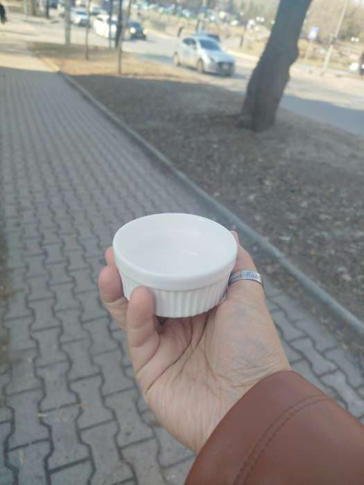 Фотография покупателя товара Рамекин Доляна White Label, 80 мл, 7×3 см, фарфор, белый - Фото 1