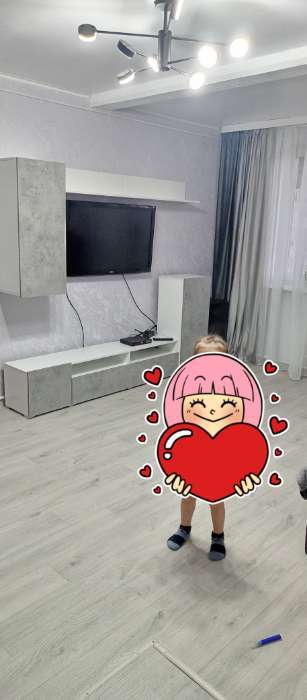 Фотография покупателя товара Гостиная «Лира», 2130×1680×350 мм, цвет Белый/ Белый глянец МДФ - Фото 4