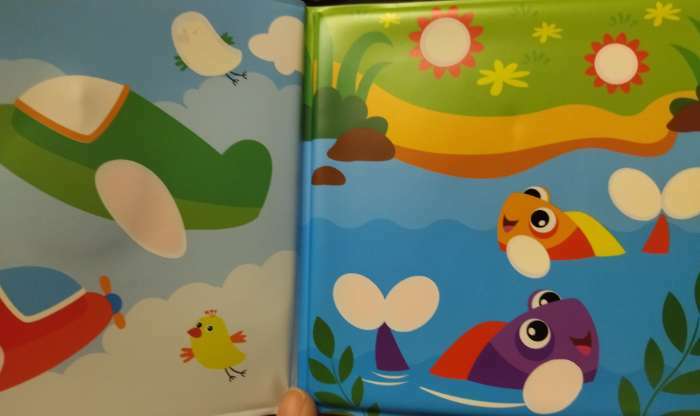 Фотография покупателя товара Книжка - игрушка для ванны «Рисуем пальчиками: окружающий мир», водная раскраска, Крошка Я - Фото 7