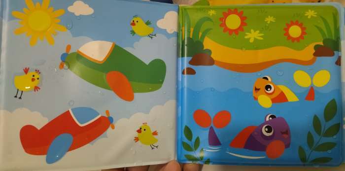 Фотография покупателя товара Книжка - игрушка для ванны «Рисуем пальчиками: морские животные», водная раскраска, Крошка Я - Фото 14