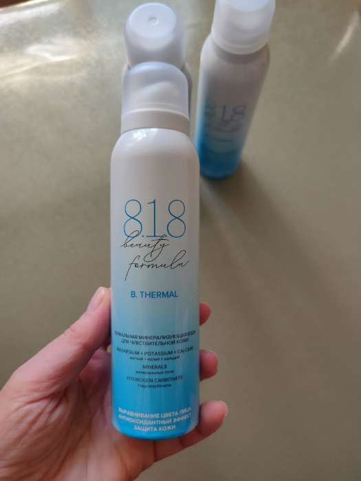 Фотография покупателя товара Термальная минерализующая вода для чувствительной кожи 818 beauty formula estiqe, 150 мл - Фото 1