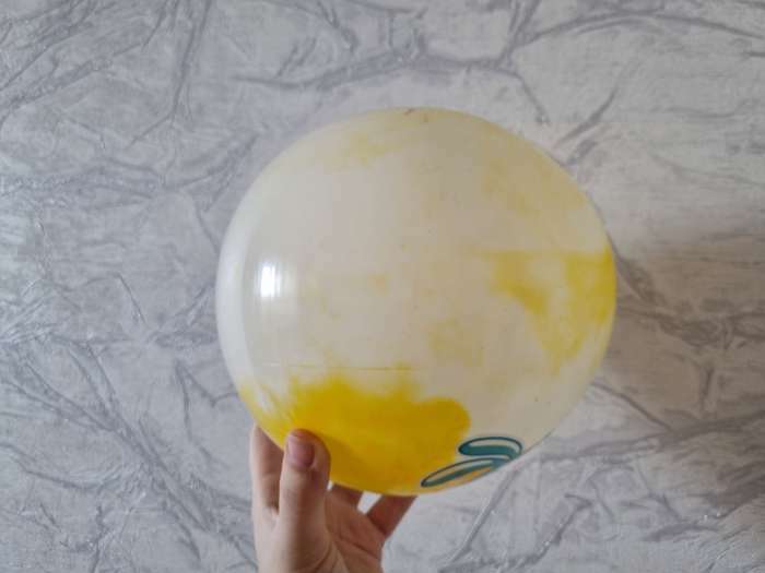 Фотография покупателя товара Мяч детский Смешарики «Крош», 22 см, 60 г, мрамор, МИКС