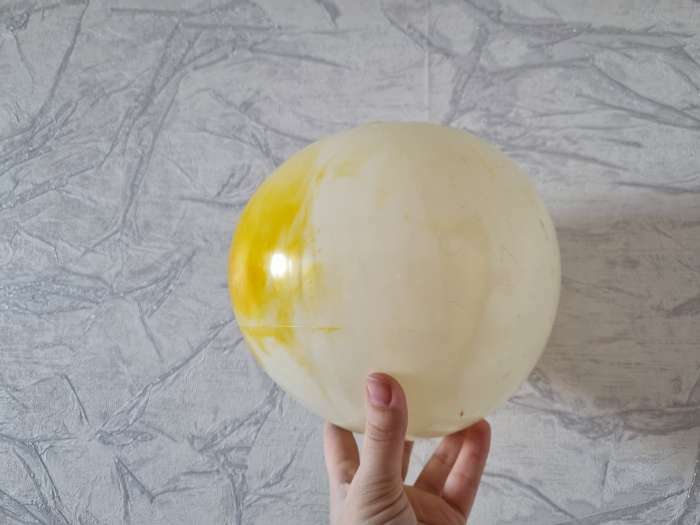 Фотография покупателя товара Мяч детский Смешарики «Крош», 22 см, 60 г, мрамор, МИКС