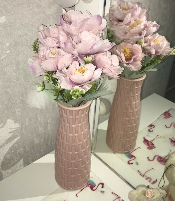 Фотография покупателя товара Букет искусственный «Пион шифон галант», h=33 см, МИКС - Фото 1