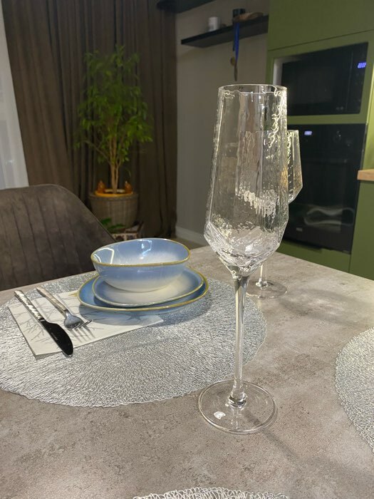 Фотография покупателя товара Бокал из стекла для шампанского Magistro «Дарио», 180 мл, 5×27,5 см, цвет перламутровый - Фото 2