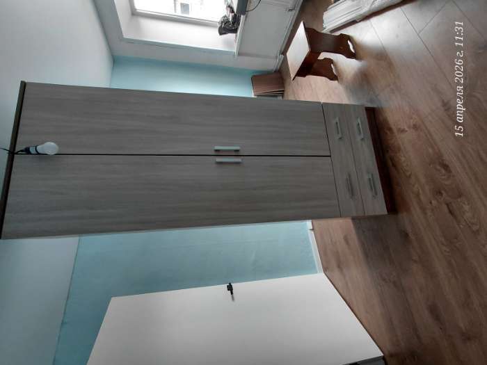 Фотография покупателя товара Шкаф прямой двухстворчатый «Дуэт», 2 ящика, с зеркалом, 800×480×2200 мм, цвет графит - Фото 2