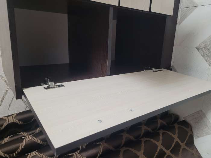 Фотография покупателя товара Комод для хранения «Эра. К1000-2Д», 4 ящика, 2 дверцы, 1000×430×830 мм, цвет венге/лоредо - Фото 5