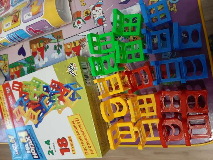Фотография покупателя товара Настольная игра «На 4 ногах», 18 стульев, 8 цветов - Фото 45