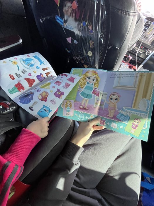 Фотография покупателя товара Наклейки «Наряди куколку. Сестрёнки», 12 стр. - Фото 2