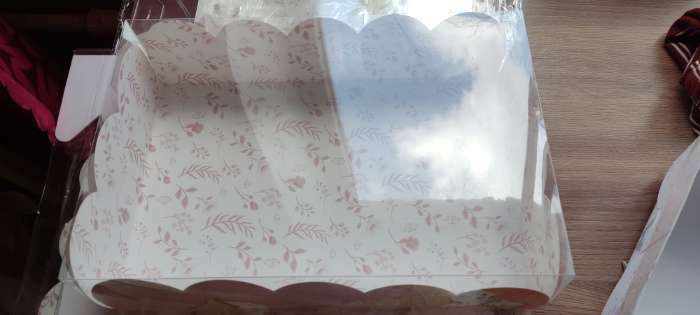 Фотография покупателя товара Коробка для печенья, кондитерская упаковка с PVC крышкой, «Камень», 20 х 30 х 8 см - Фото 4