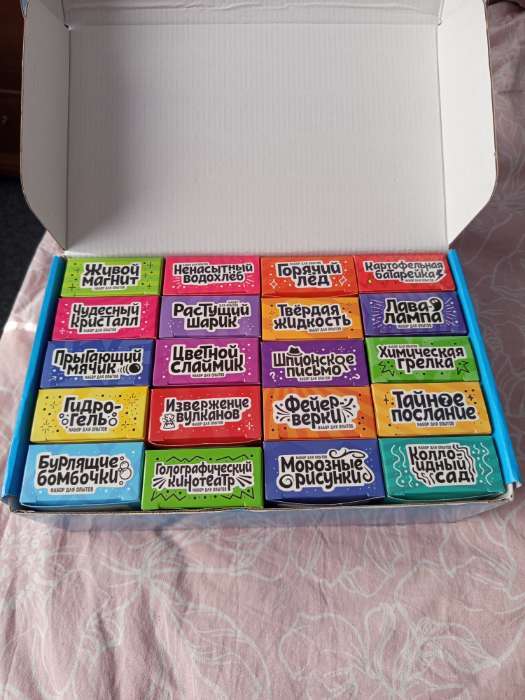 Фотография покупателя товара УЦЕНКА Набор для опытов «Классные эксперименты», 20 в 1 - Фото 3