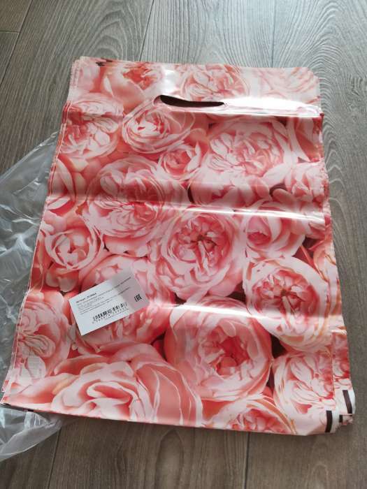 Фотография покупателя товара Пакет полиэтиленовый с вырубной ручкой "Пионы", нежно-розовые, 30 х 40 см, 50 мкм - Фото 1