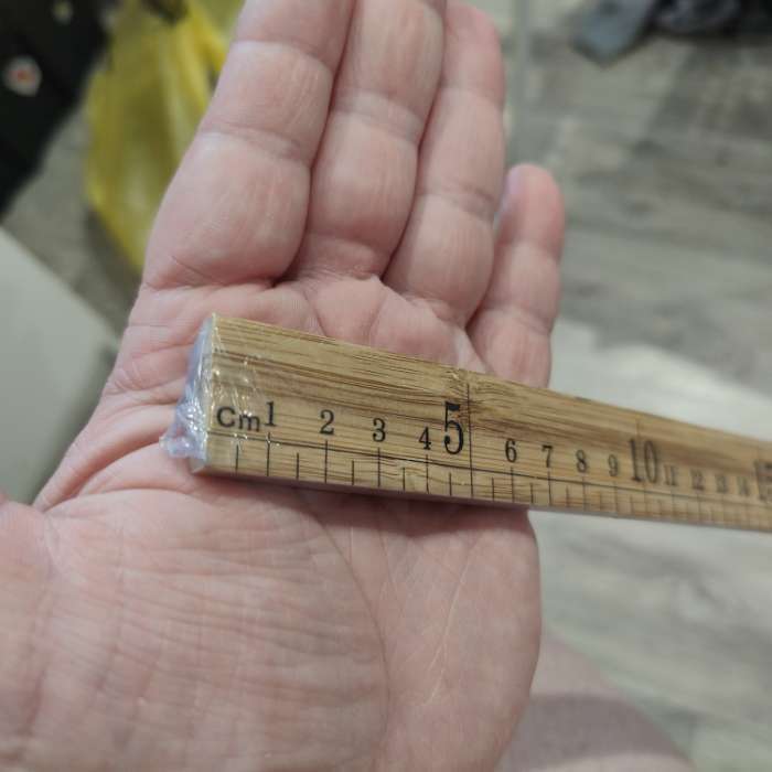 Фотография покупателя товара Метр деревянный, 100 см (см/дюймы) - Фото 4