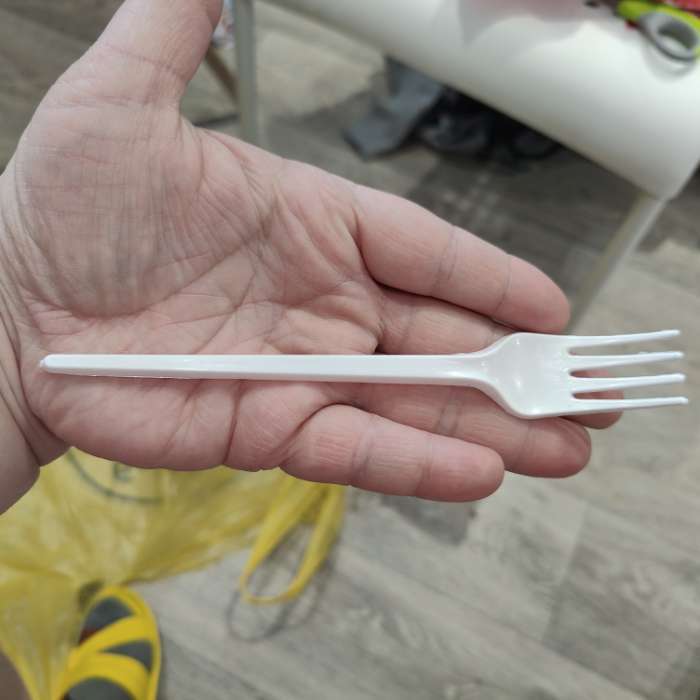 Фотография покупателя товара Ложка одноразовая «Стандарт», пластик, 12.5 см, чайная, белая - Фото 7