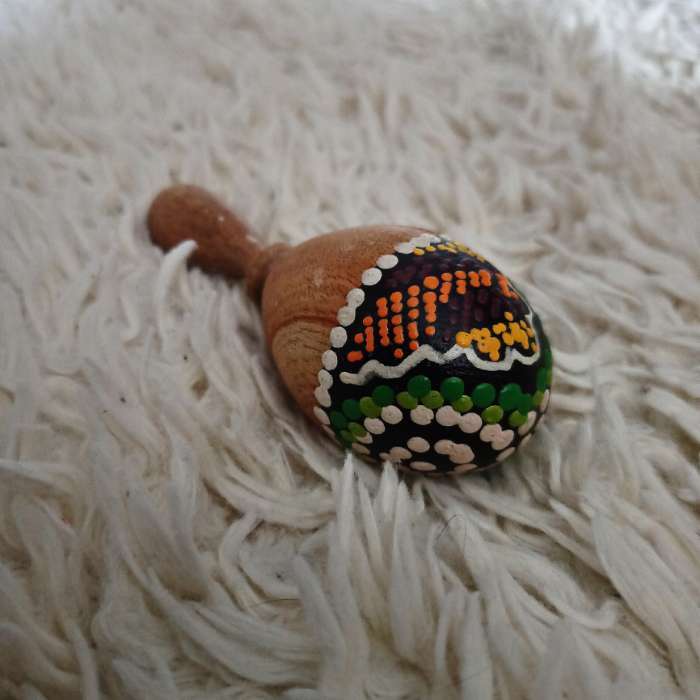 Фотография покупателя товара Сувенирный музыкальный инструмент «Маракас» 12×5×5 см МИКС цветов - Фото 1