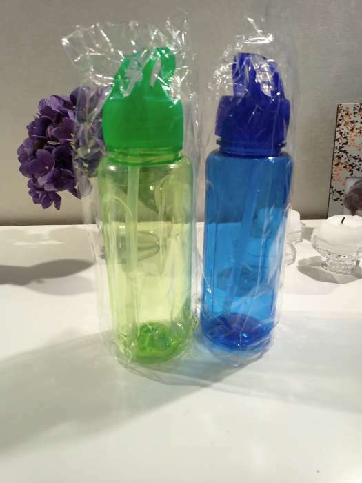 Фотография покупателя товара Бутылка для воды, 650 мл, "Бараолт", с поильником, 24 х 7 см, микс - Фото 2