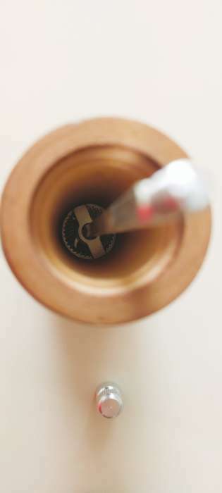 Фотография покупателя товара Мельница для специй Доляна, 15,5×4,5 см, металлический механизм, цвет коричневый