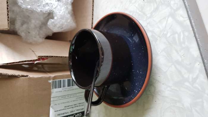 Фотография покупателя товара Кружка керамическая Доляна Coffee break, 150 мл, цвет белый - Фото 1