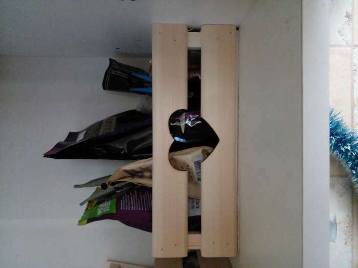 Фотография покупателя товара Кашпо деревянное 24.5×13.5×9 см "Двушка Лайт" реечное, сердце, серый Дарим Красиво - Фото 2