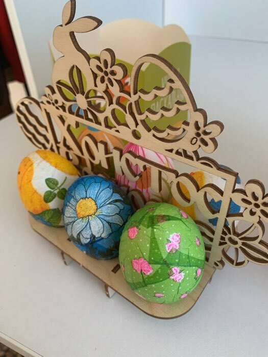 Фотография покупателя товара Подставка для яиц пасхальная, 9 ячеек, 22×22×29 см - Фото 16