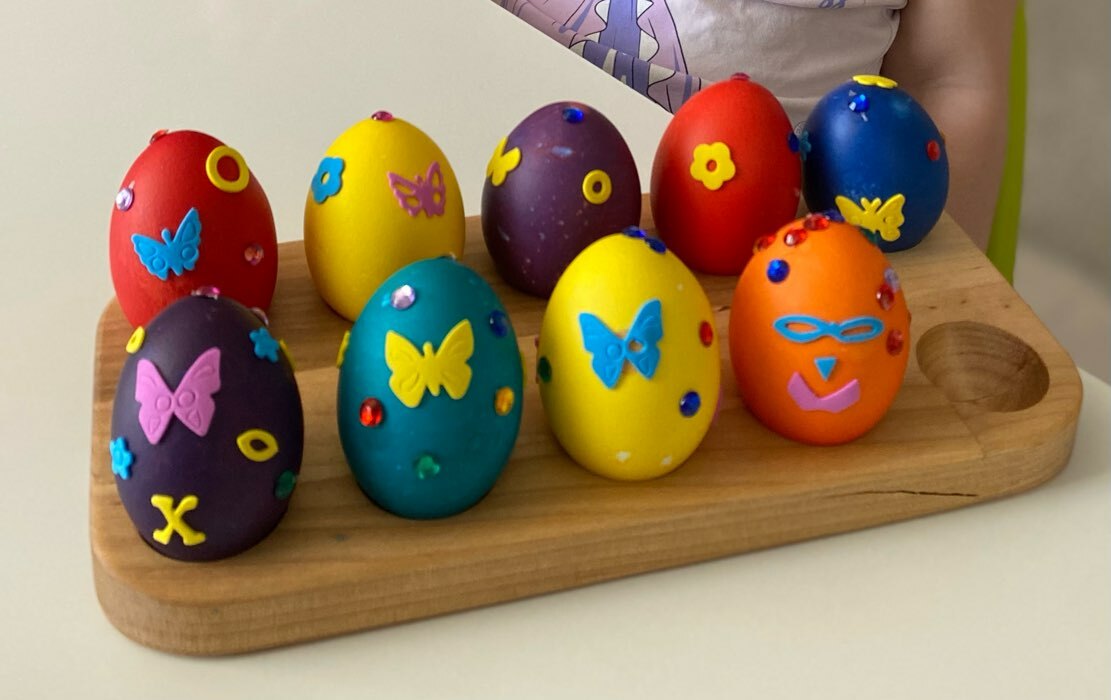 Фотография покупателя товара Набор для декорирования пасхальных яиц «Светлое воскресенье», микс - Фото 1