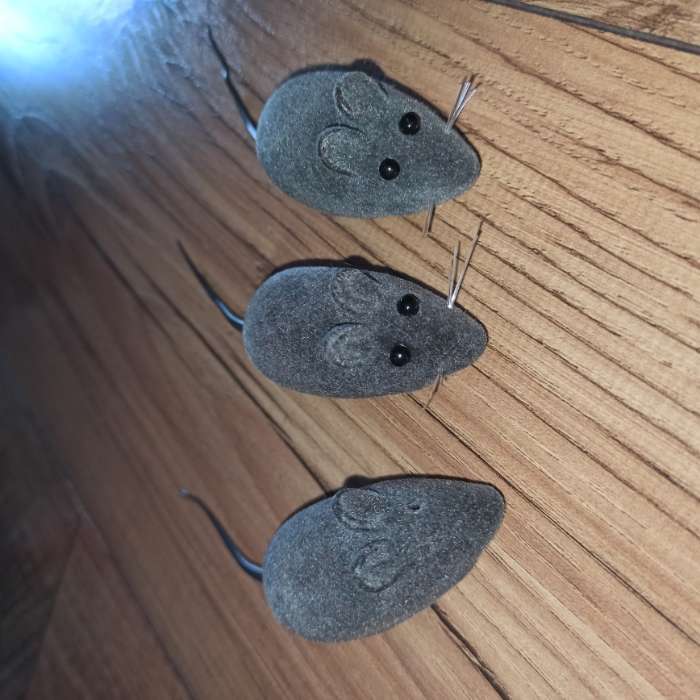 Фотография покупателя товара Мышь бархатная, 6 см, серая - Фото 20