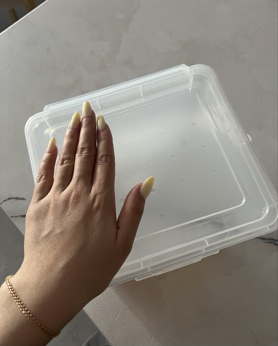 Фотография покупателя товара Контейнер для муки с ручкой, 5 л, пластик, прозрачный - Фото 2