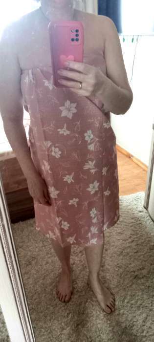 Фотография покупателя товара Простыня вафельная для бани «Этель. Лилия», 150×180 см, хлопок 100%, розовая - Фото 2