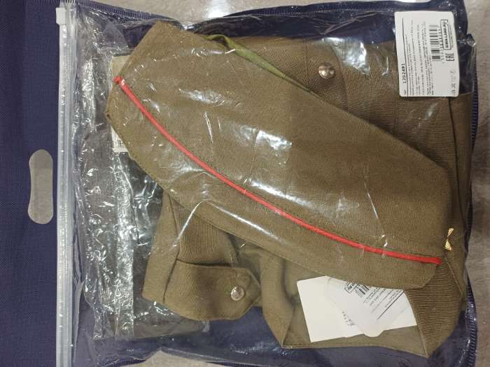 Фотография покупателя товара Карнавальный костюм военного: платье с коротким рукавом, пилотка, р-р 38, рост 146-152 см - Фото 7