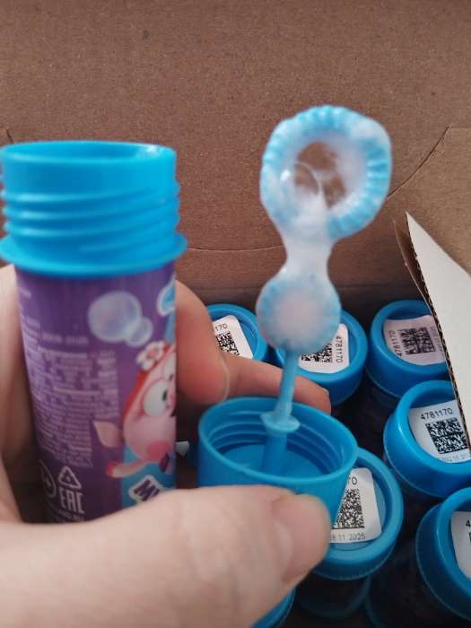 Фотография покупателя товара Мыльные пузыри, Ум и Хрум, 35 мл - Фото 2