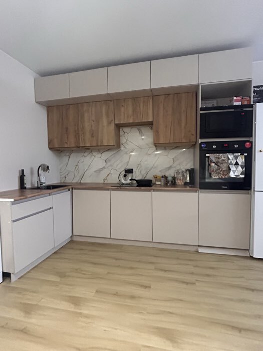 Фотография покупателя товара Кухонный гарнитур угловой в потолок «Виктория», 3000×1600 мм, цвет кашемир/дуб крафт