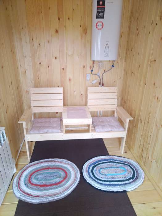 Фотография покупателя товара Скамейка со столиком, хвоя, 140×90×60 см - Фото 1