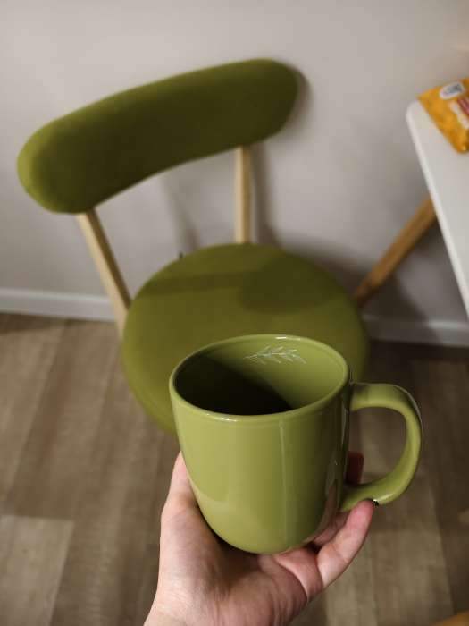 Фотография покупателя товара Кружка керамическая чайная «Олива», 400 мл, Dolce Ceramo - Фото 2