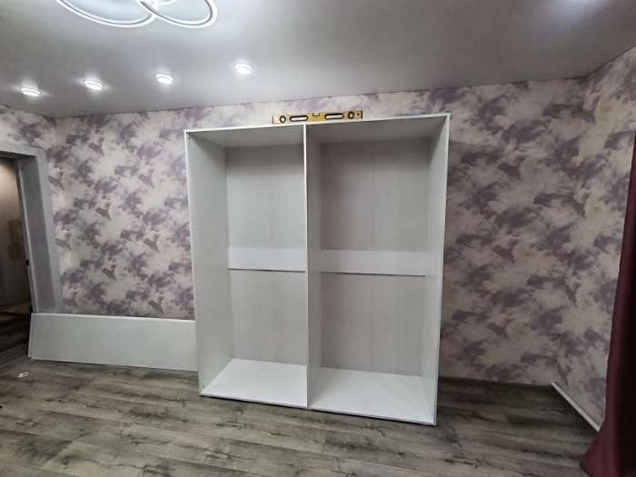 Фотография покупателя товара Шкаф четырехстворчатый «Горизонт», с зеркалами, 1800×570×2072 мм, цвет белый/белый - Фото 50