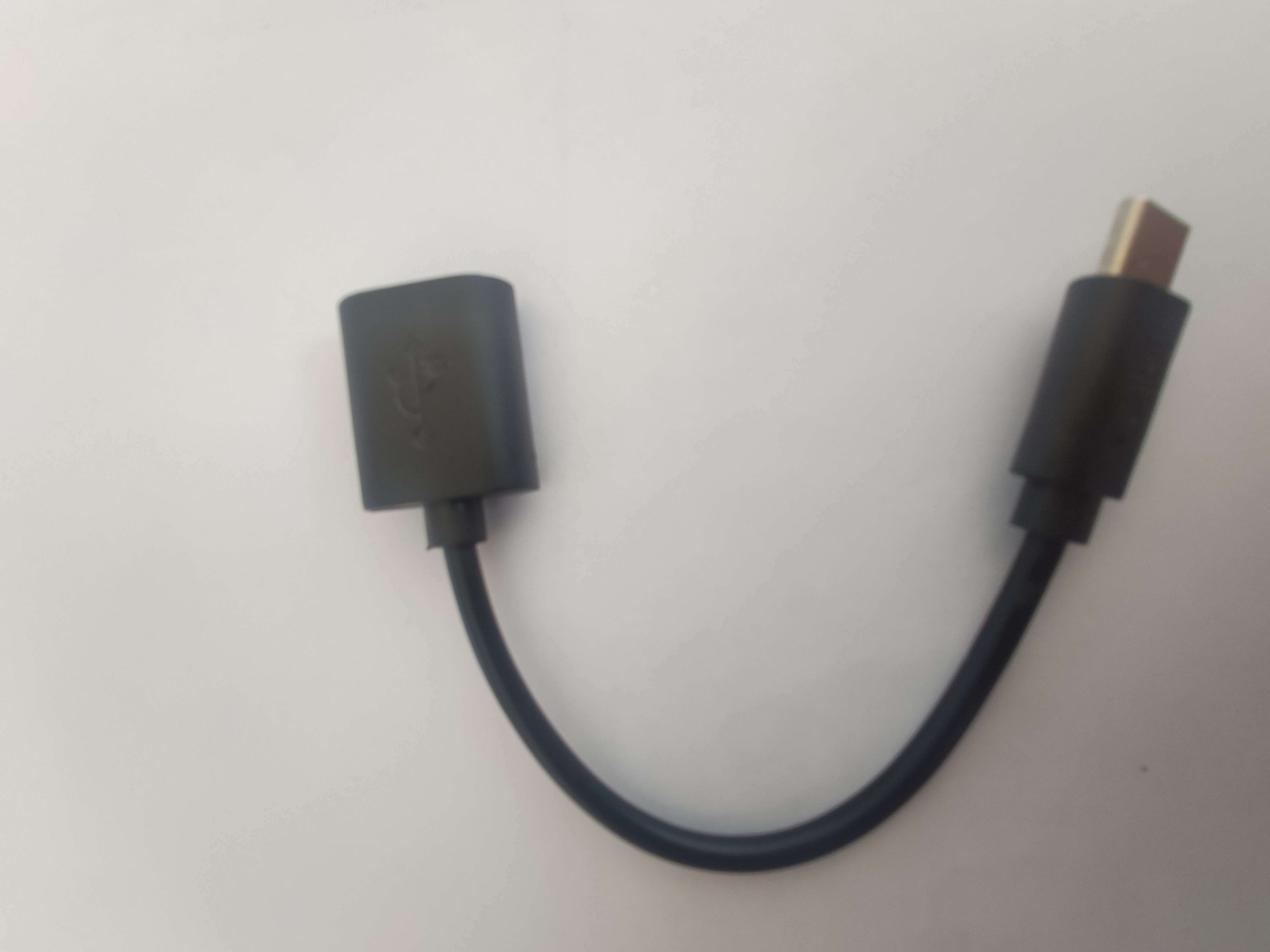 Фотография покупателя товара OTG кабель Luazon, Type-C - USB, 1 А, 0.14 м, чёрный - Фото 1
