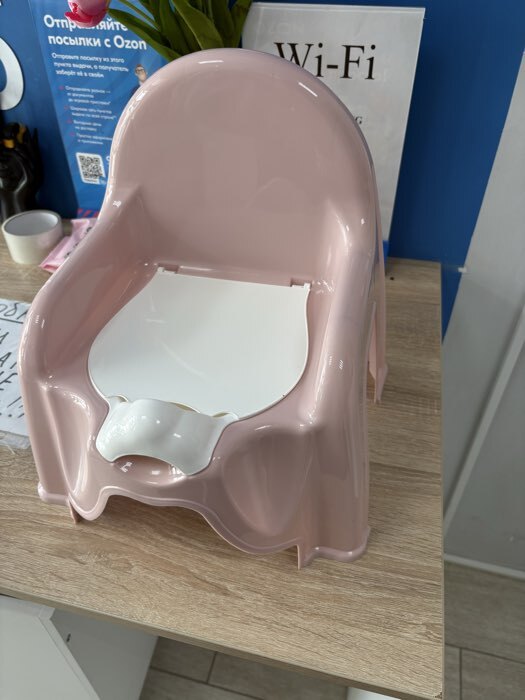 Фотография покупателя товара Горшок-стульчик с крышкой, МИКС - Фото 1