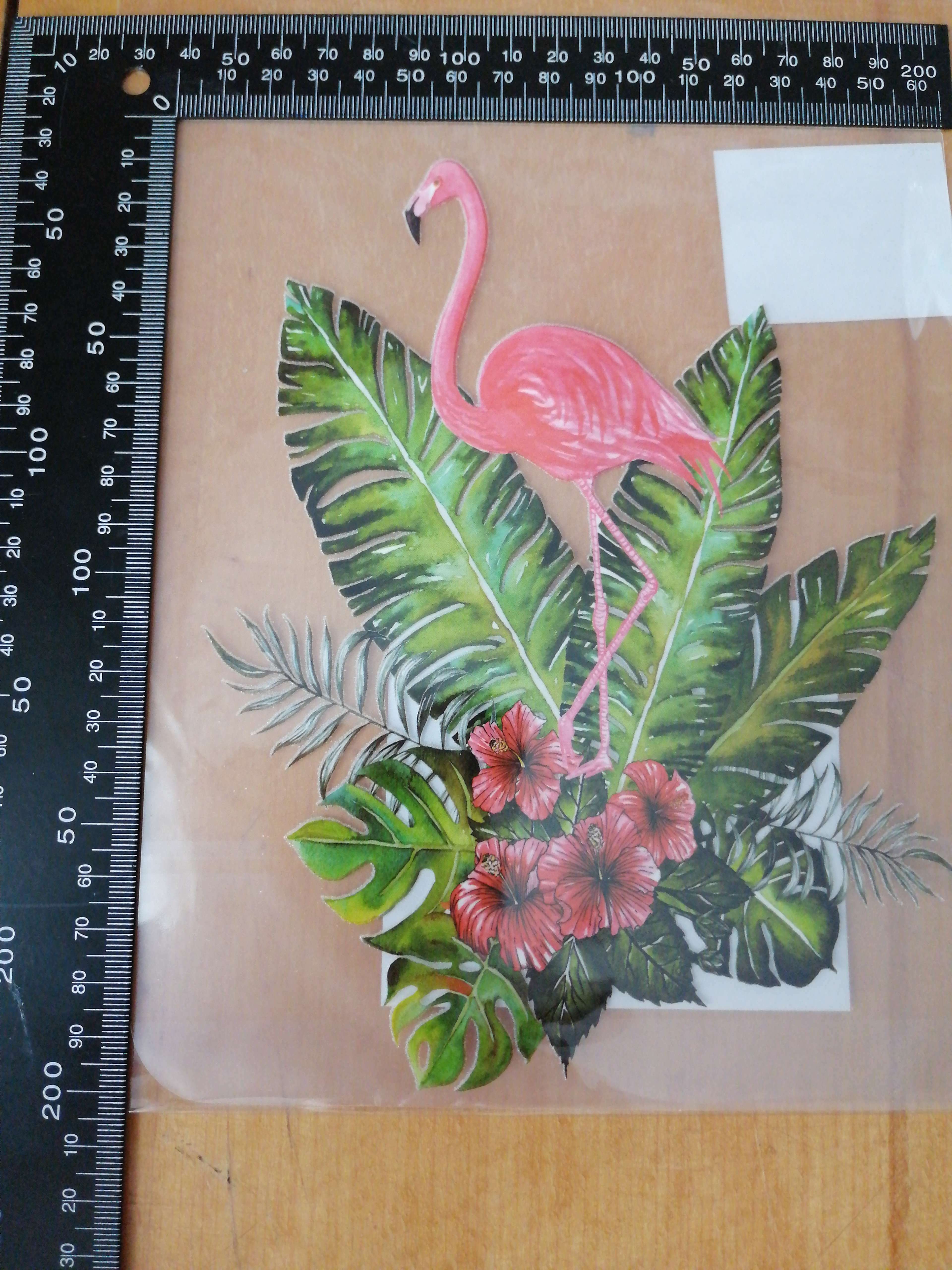 Фотография покупателя товара Термотрансфер «Фламинго в кустах», 19,5 × 15 см - Фото 8