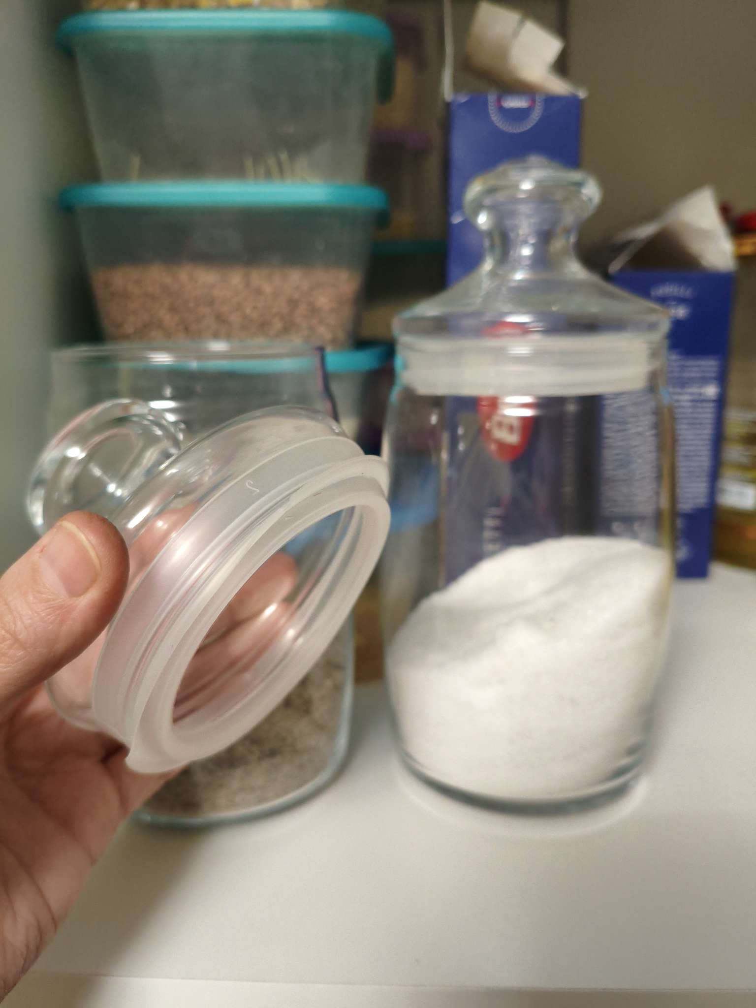 Фотография покупателя товара Набор банок для сыпучих продуктов Paşabahçe Cesni, 1.1 л, 2 шт., стекло, прозрачный - Фото 2