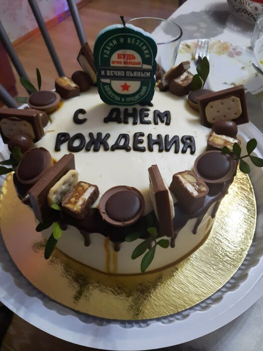 Фотография покупателя товара Свеча для торта "Вечно пьяный", 6,5 см, зеленая