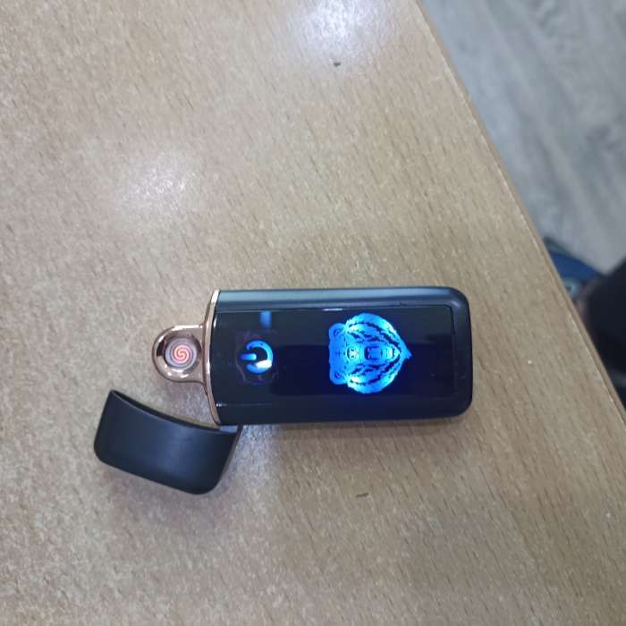Фотография покупателя товара Зажигалка электронная «Медведь», USB, спираль, 3×7 см - Фото 2