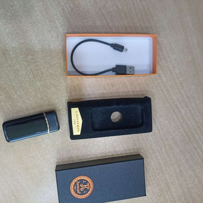 Фотография покупателя товара Зажигалка электронная «Медведь», USB, спираль, 3×7 см - Фото 3
