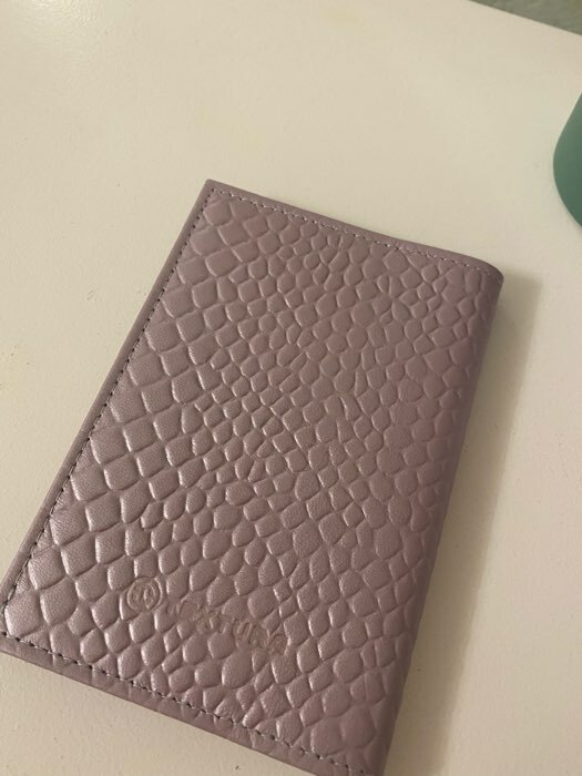 Фотография покупателя товара Обложка для паспорта TEXTURA, цвет розовый