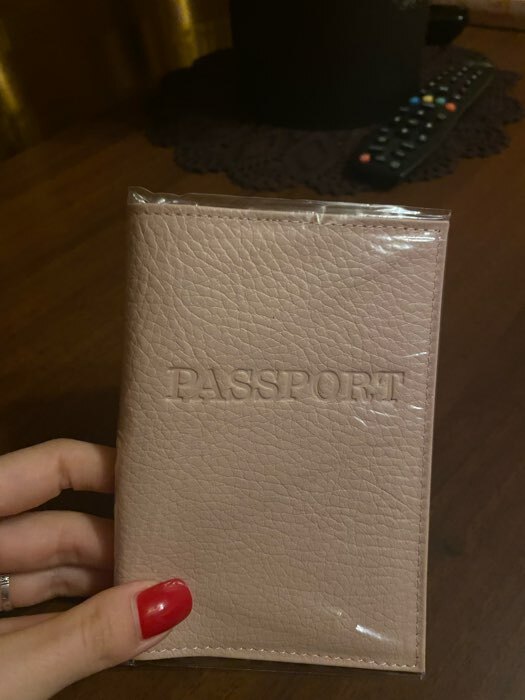 Фотография покупателя товара Обложка для паспорта, цвет кремовый - Фото 2